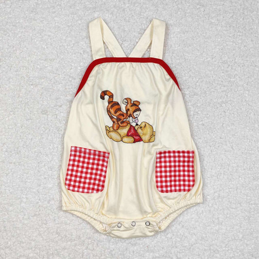 toddle boy cartoon bear tiger romper