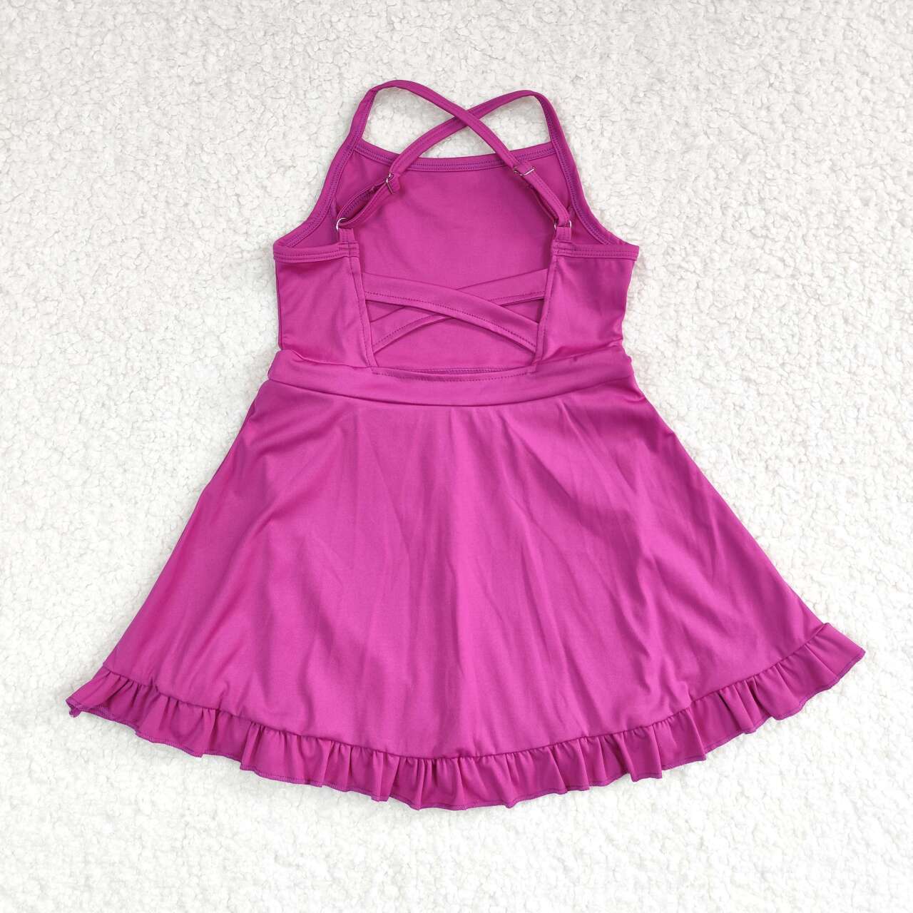 baby girls one piece purple athletic dress