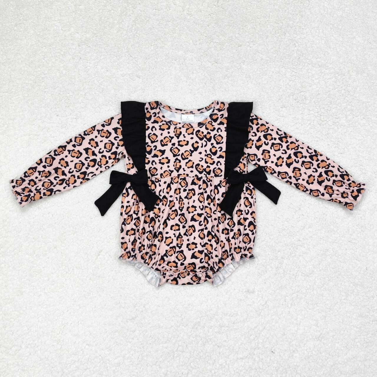 infant baby girls cheetah romper