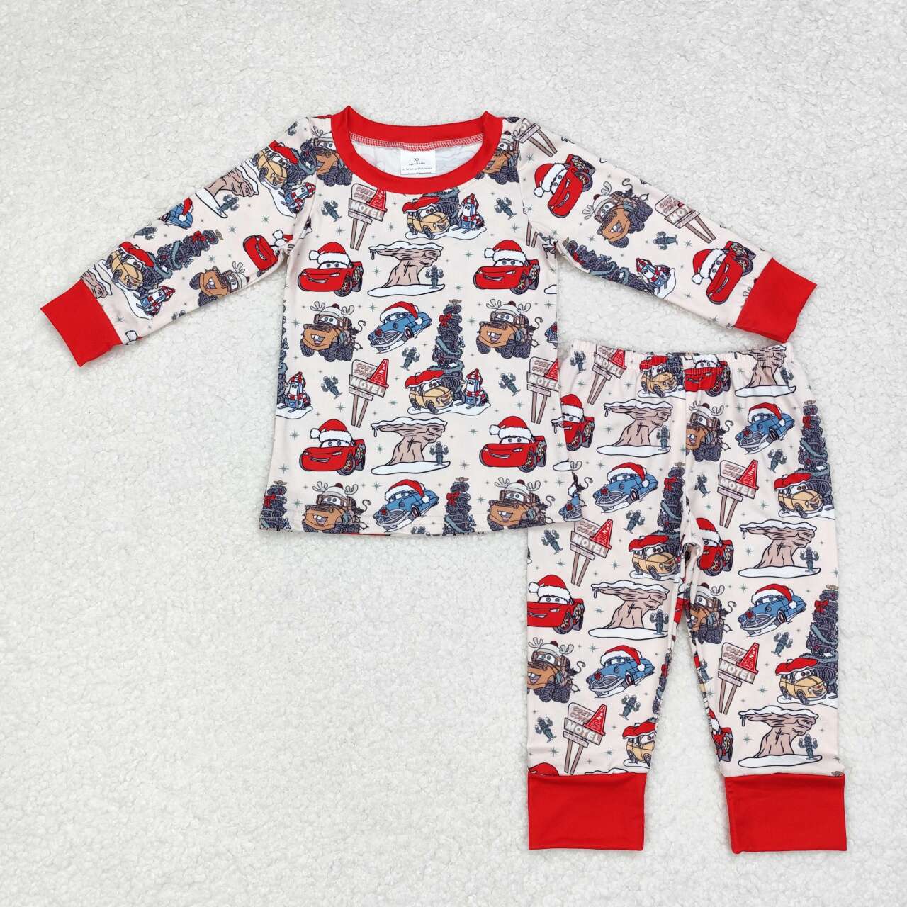 toddle baby boy christmas cartoon car clothes