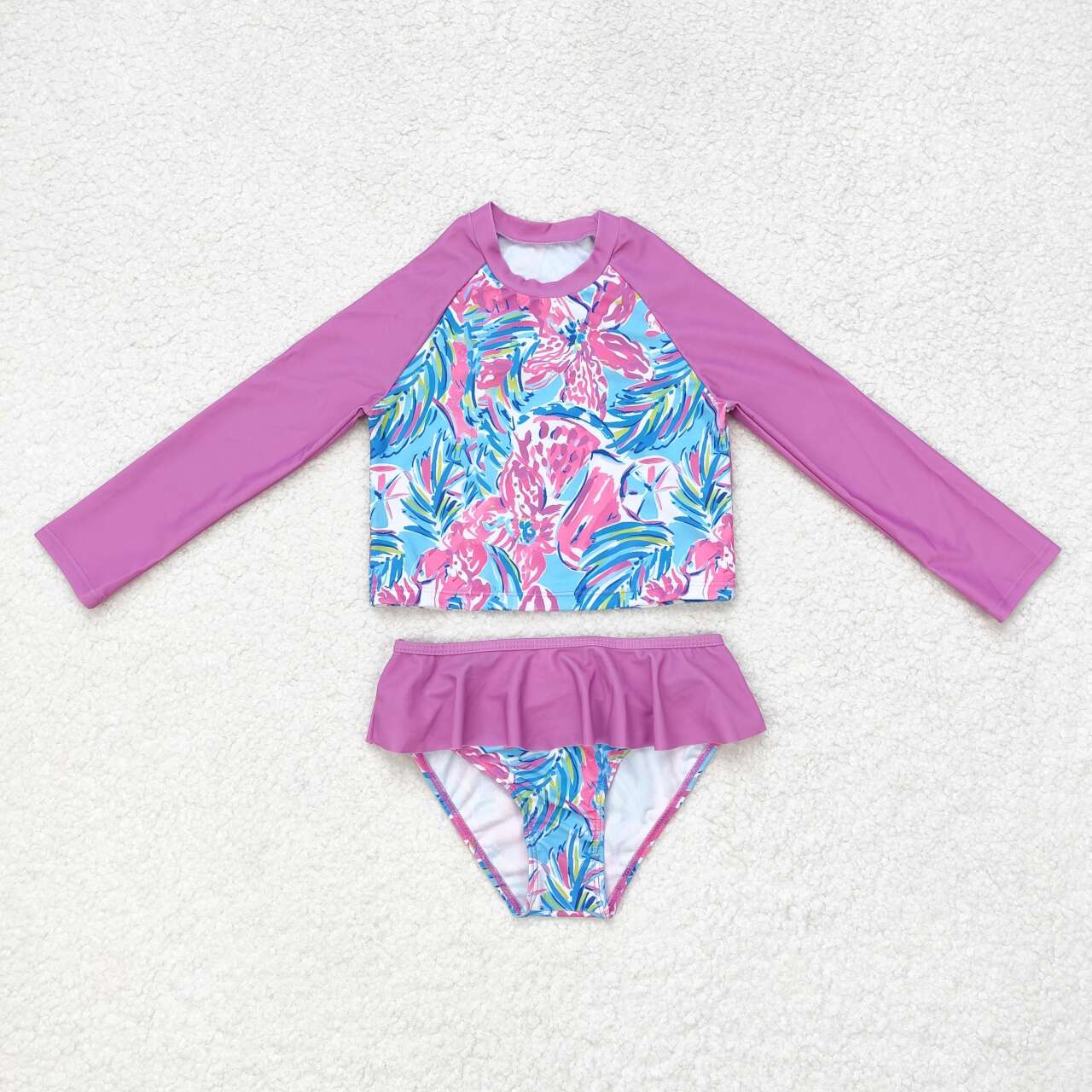 toddle girls floral 2pcs swimwear