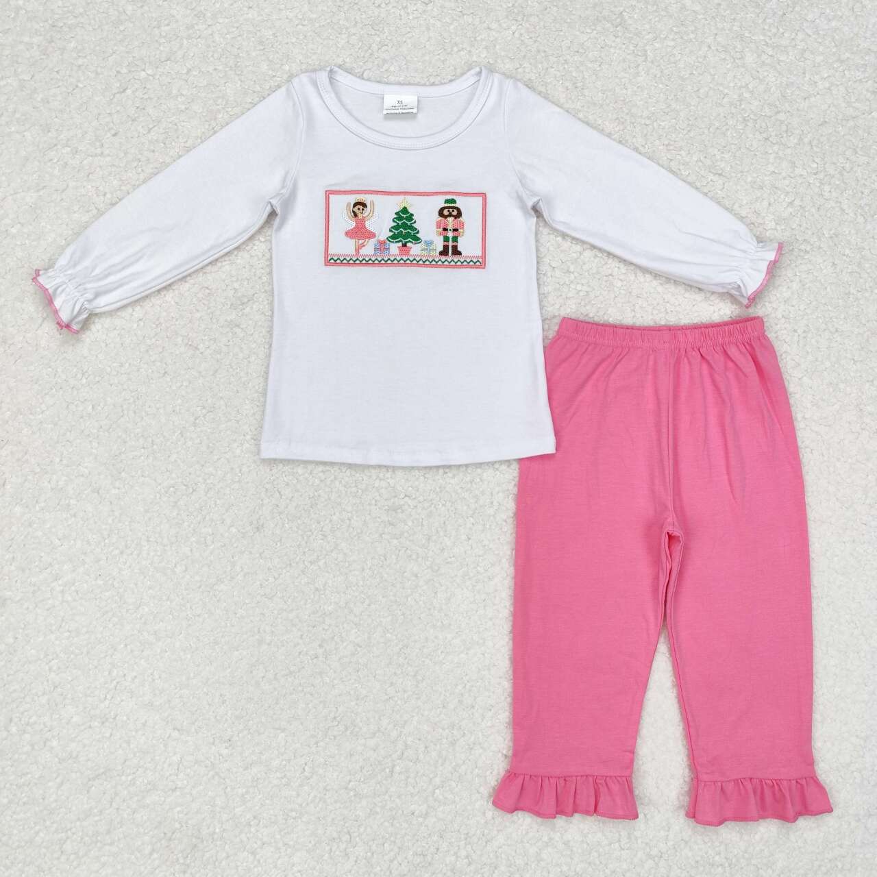 infant baby girls christmas ballet embroidery clothes