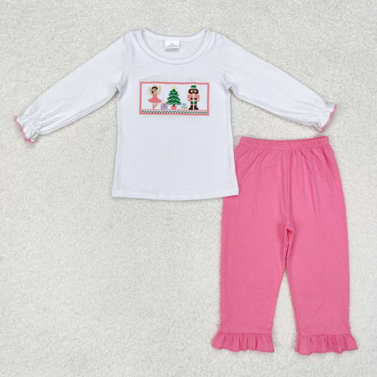 infant baby girls christmas ballet embroidery clothes