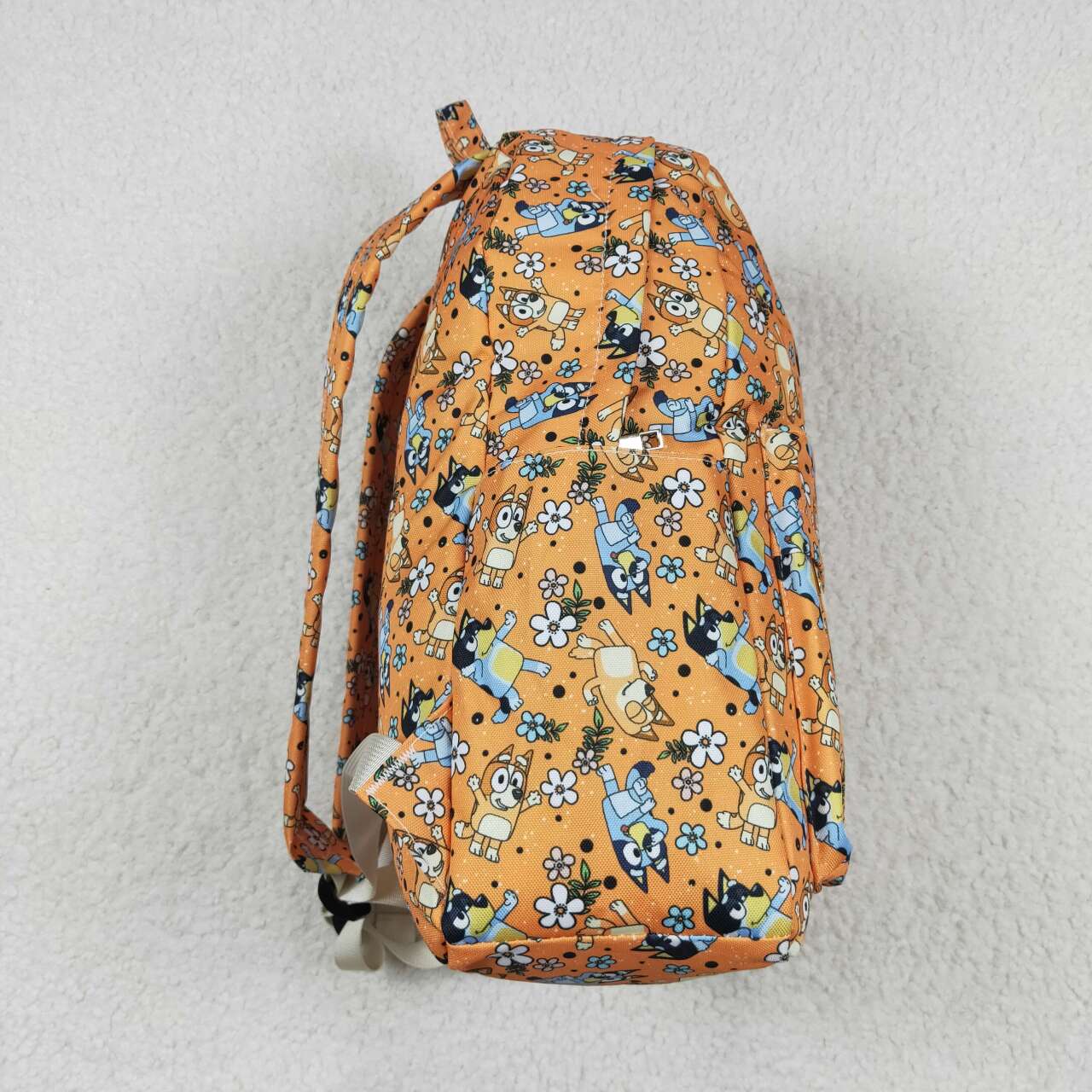 blue cartoon dog floral mini backpack