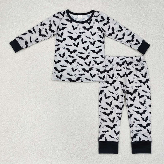 baby boy halloween bat bamboo pajama set clothes