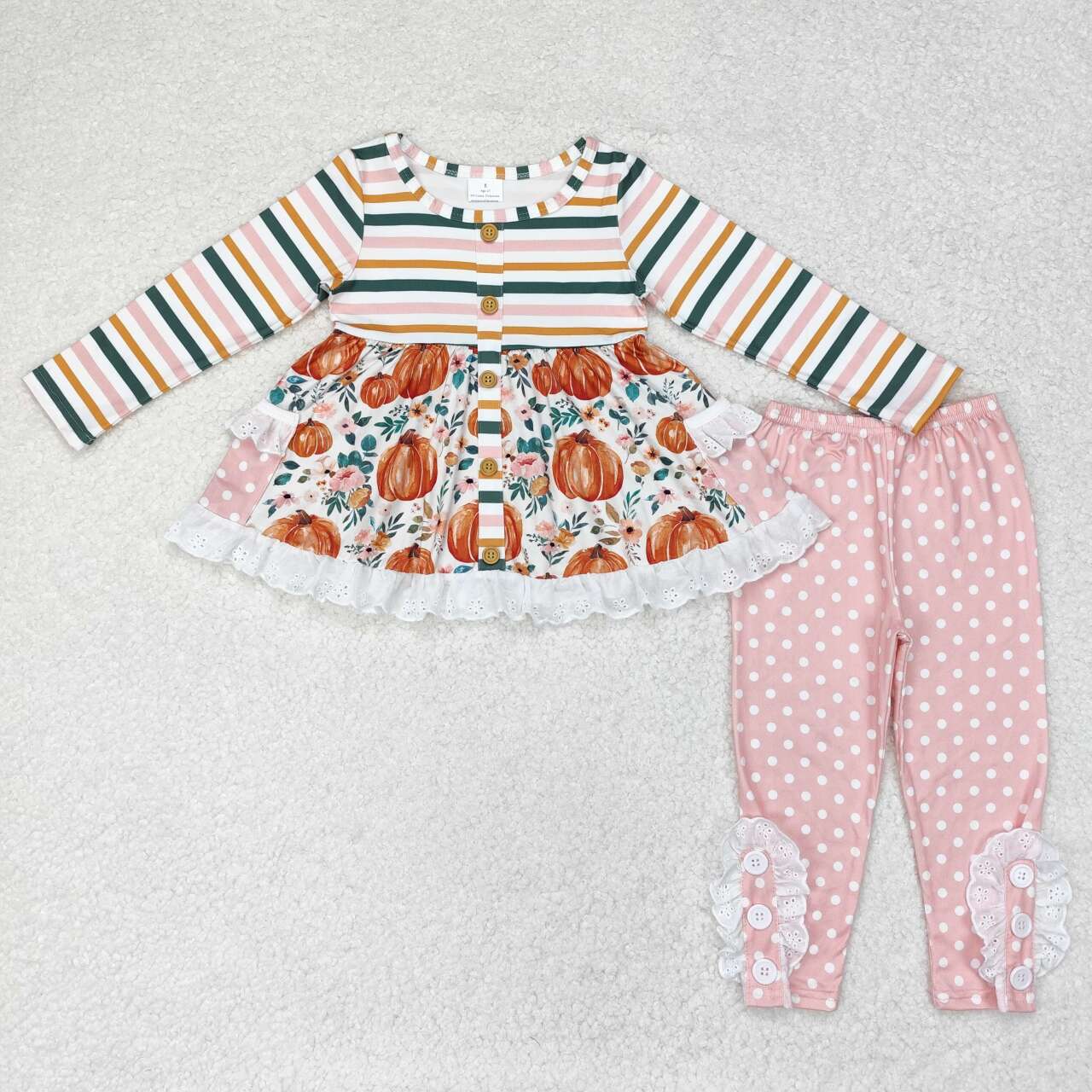 baby girl floral pumpkin matching clothing set preorder