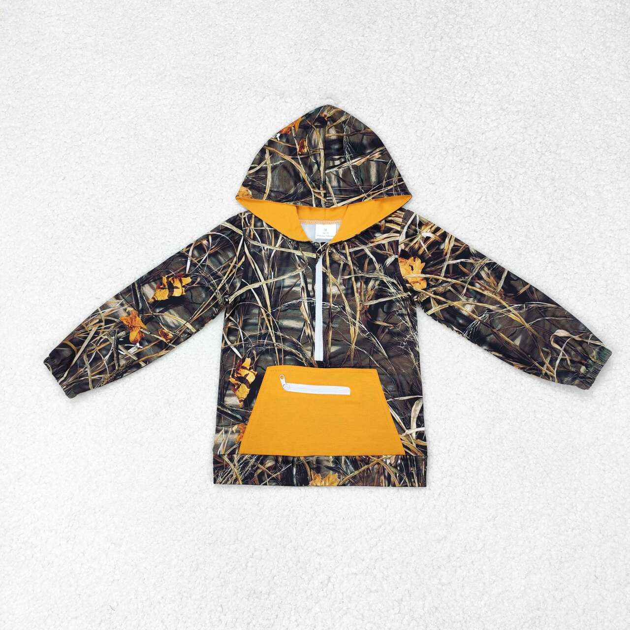 baby boy long sleeve camo hoodie pullover