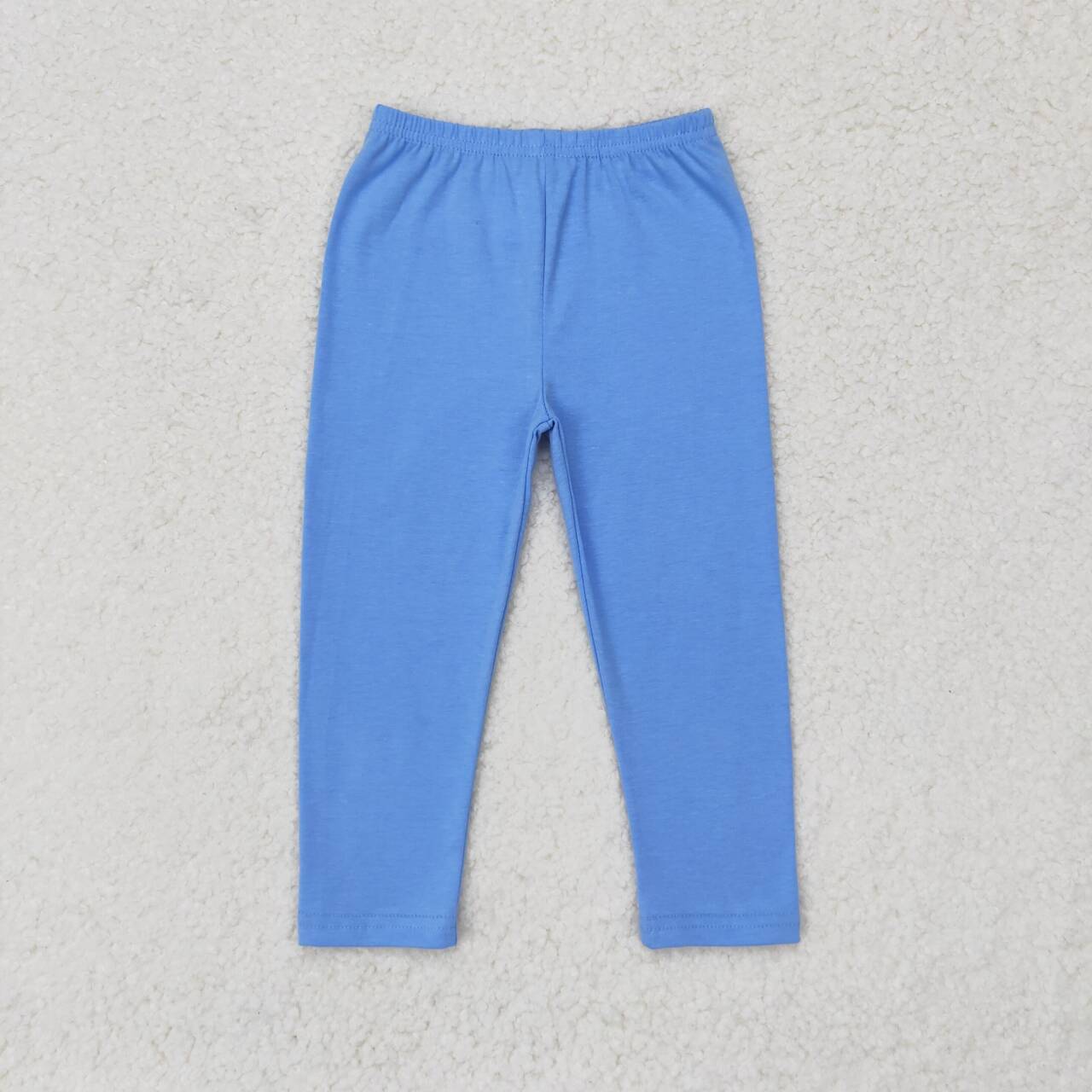 kids baby girls blue cotton leggings pants