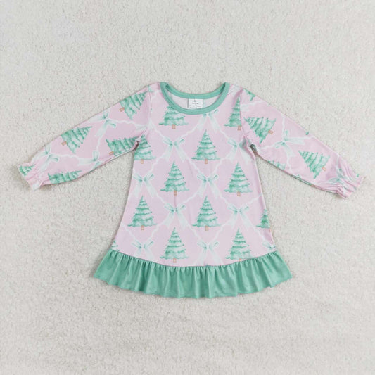 Christmas tree long sleeve dress