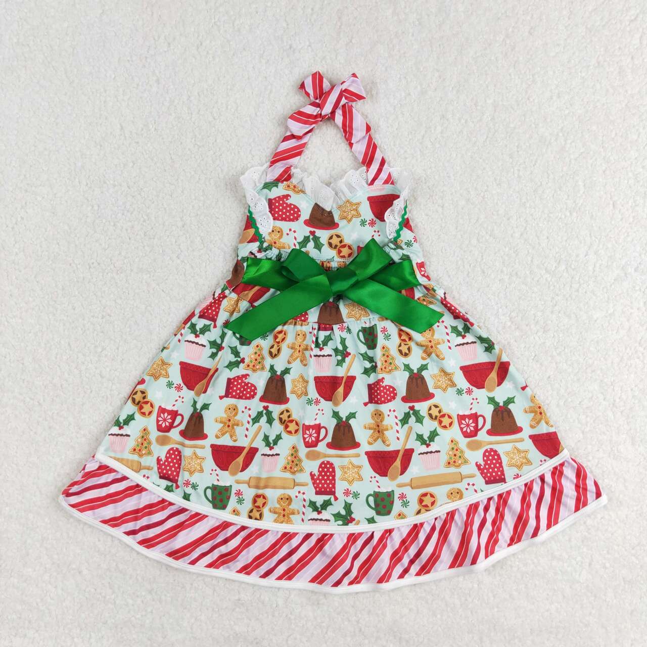 infant baby girls christmas gingerbread dess