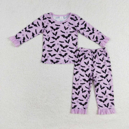 sister brother design baby boy halloween bat bamboo pajama set clothes