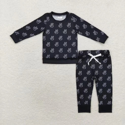 best brother baby boy printed long sleeve pajama set fall clothes