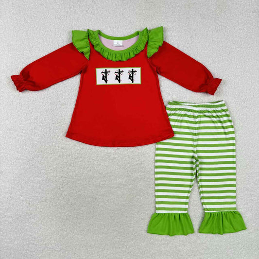 Christmas light lineman long sleeve tunic top matching pants fall winter outfit