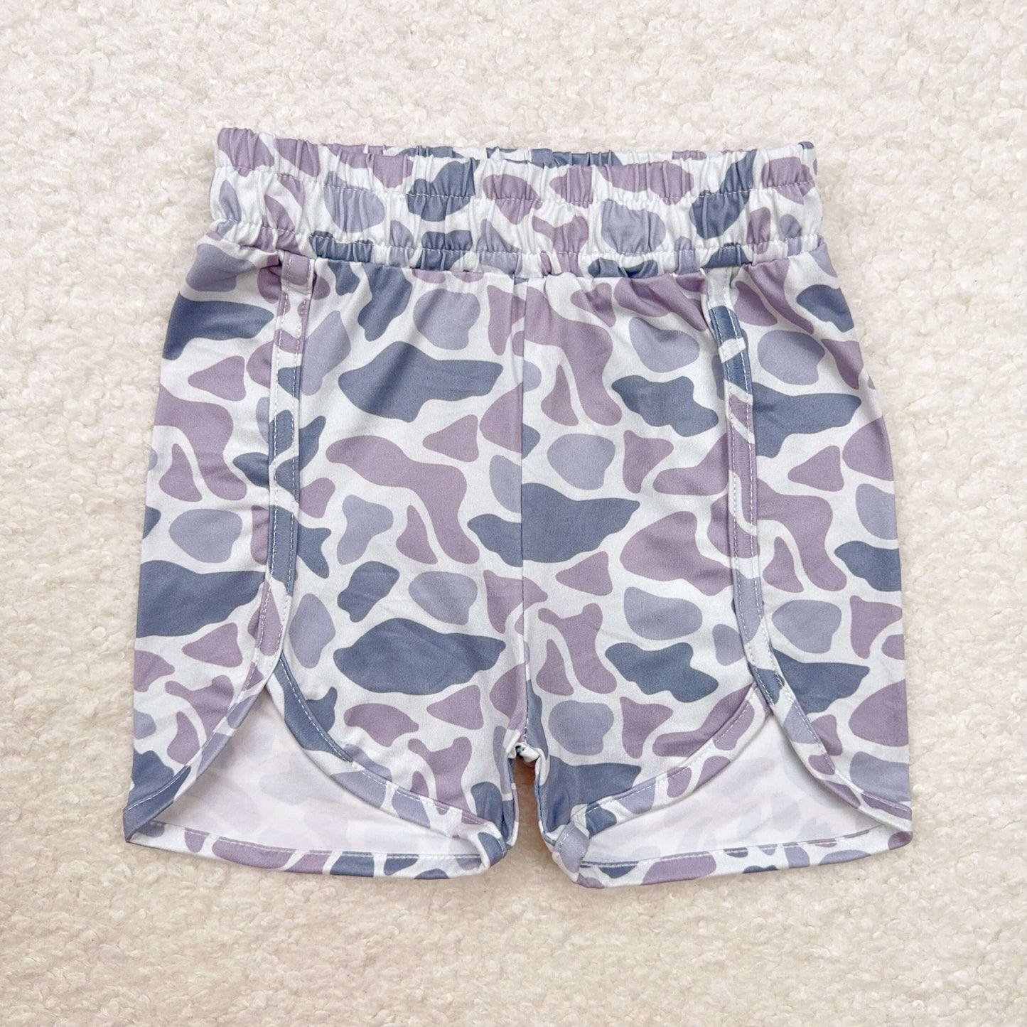 Mommy and me grey camo summer shorts