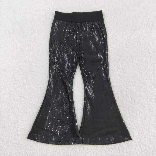 infant baby girls black sequins bell bottoms