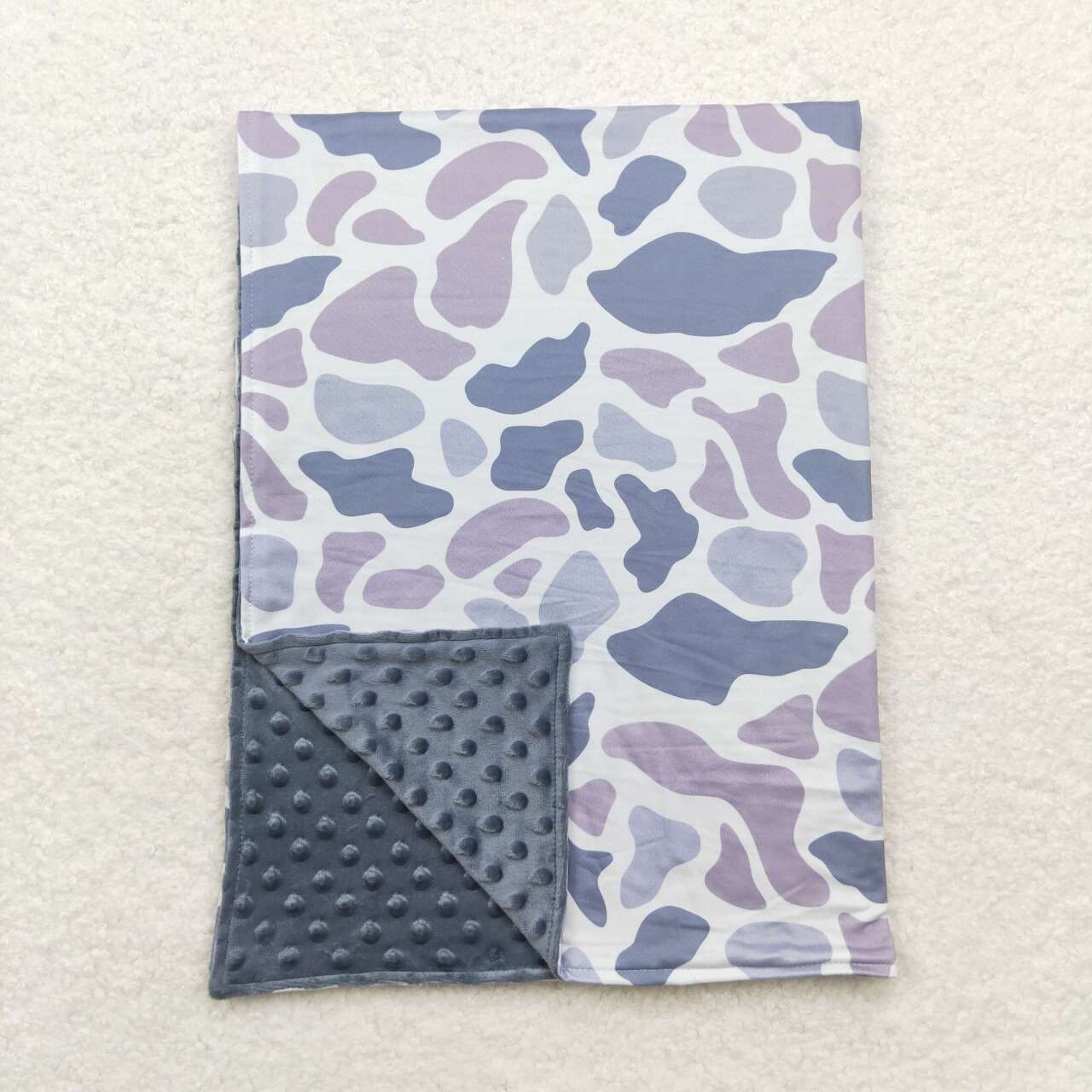 wholesale kids baby grey camo fleece blanket