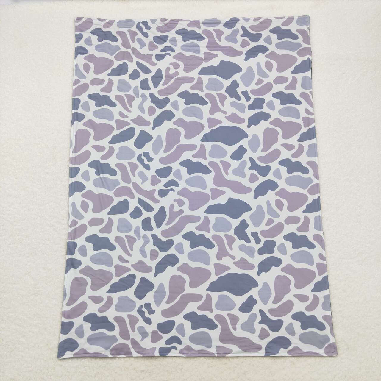 wholesale kids baby grey camo fleece blanket