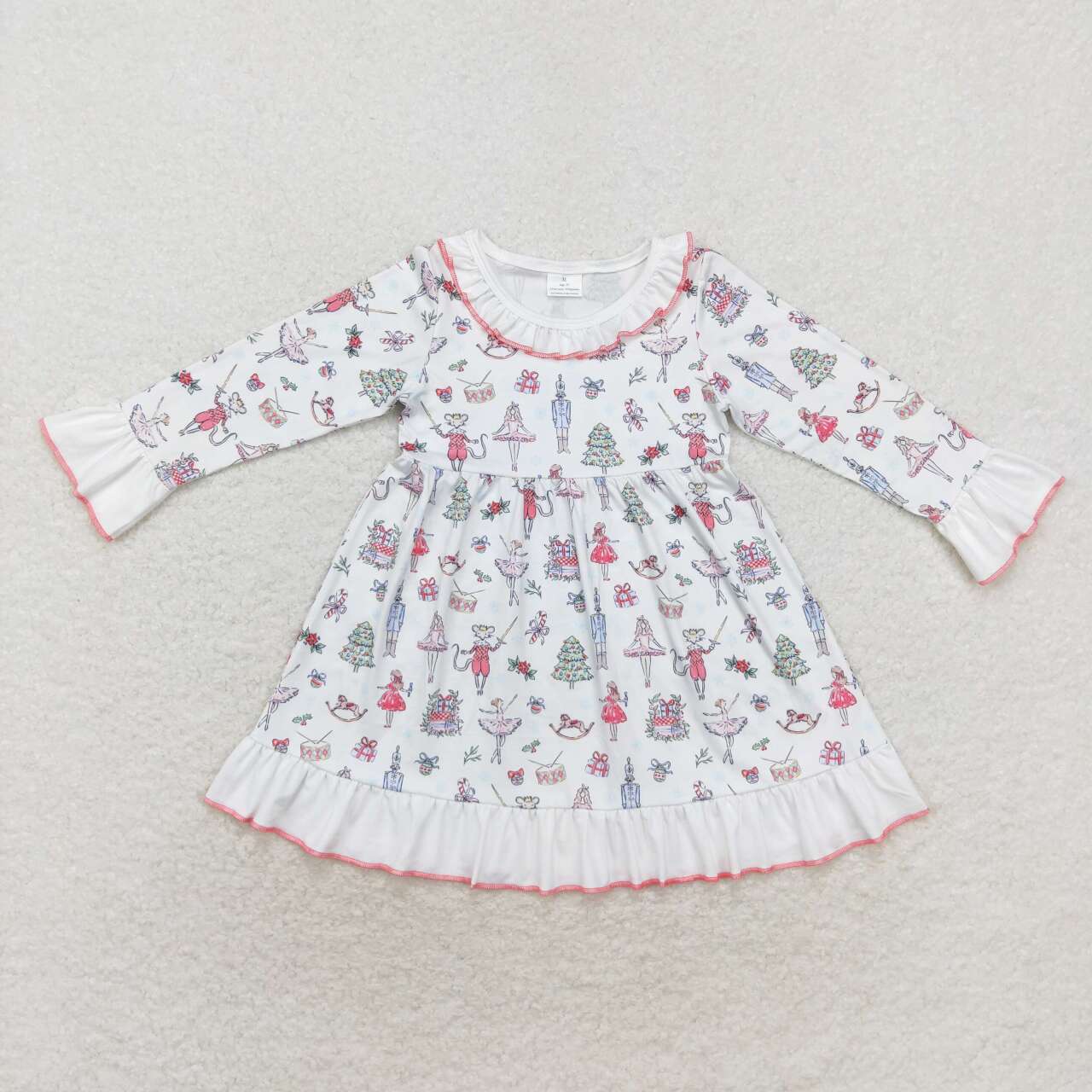wholesale baby girls christmas ballet long sleeve dress