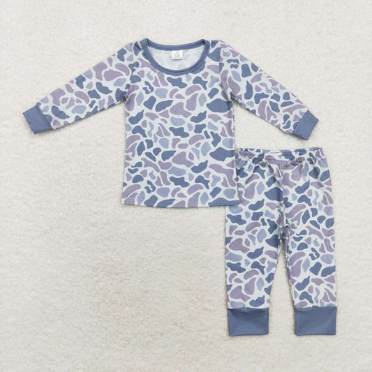 baby boy clothes green light grey camo matching pajama set