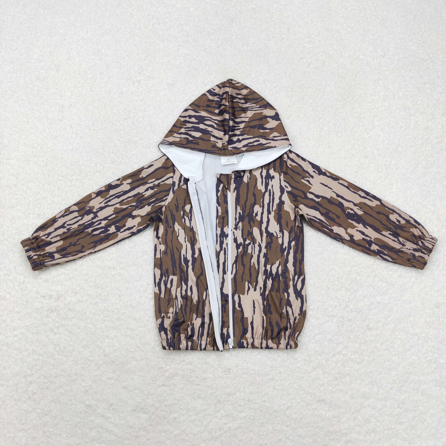 baby boy long sleeve camo hoodie pullover