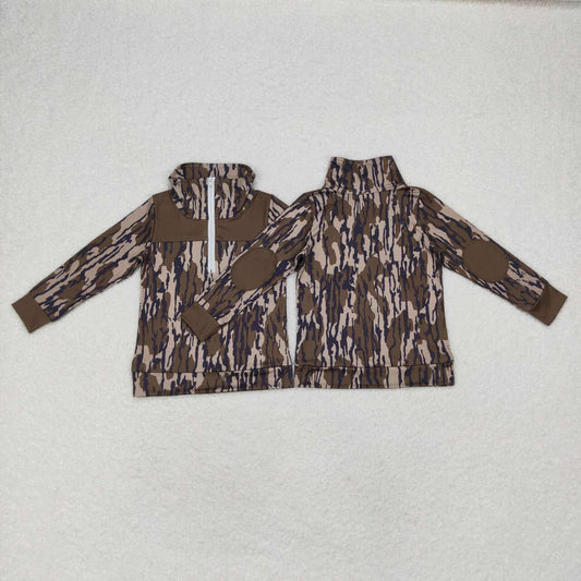 baby boy kids wholesale long sleeve  camo pullover