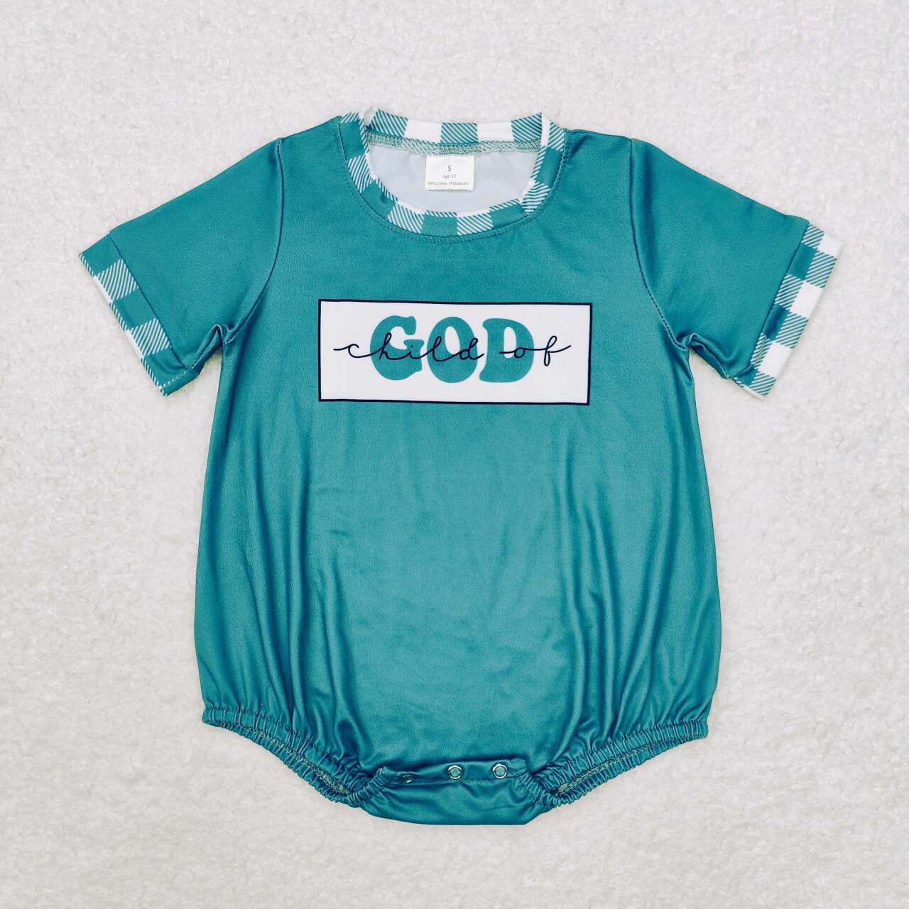 Child of God baby boy boutique romper