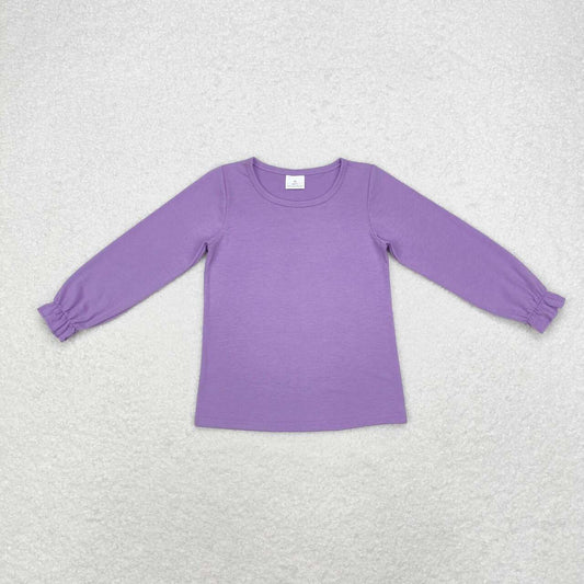 toddle baby girls purple long sleeve shirt