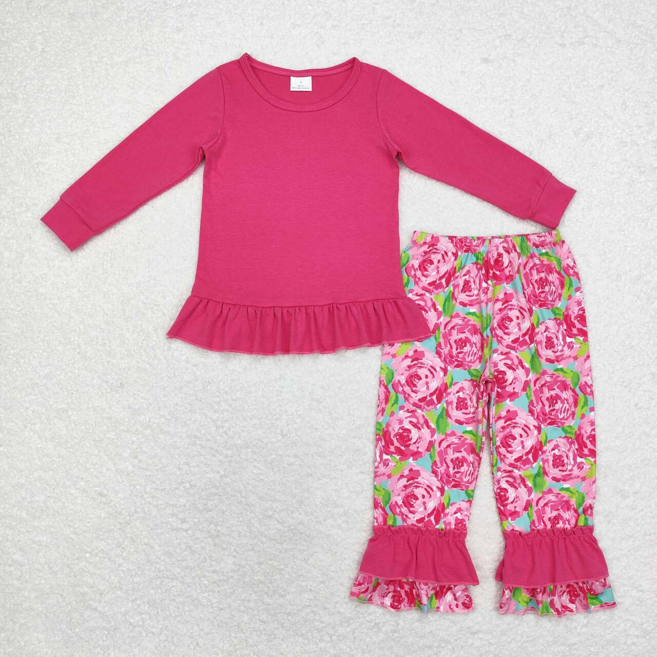 baby girl hot pink floral boutique clothes