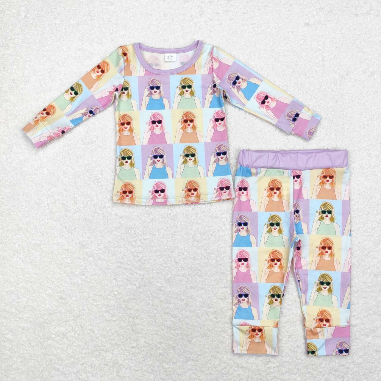 kids baby girl wholesale country music singer long sleeve bamboo clothes