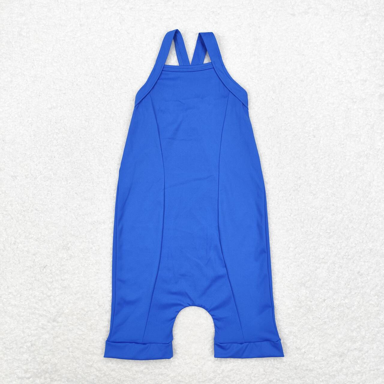 children baby girls blue active wear athletic jumpsuits