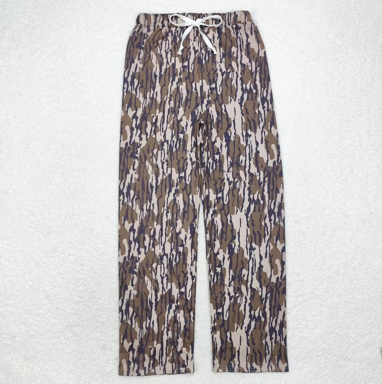 Adult man camo print milk silk pants