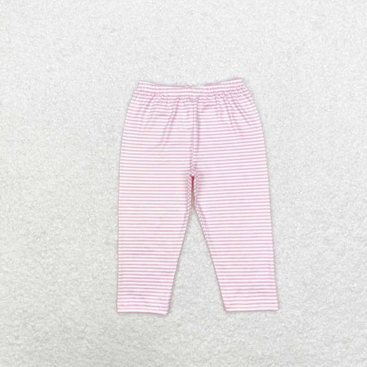 baby girls pink stripes leggings pants