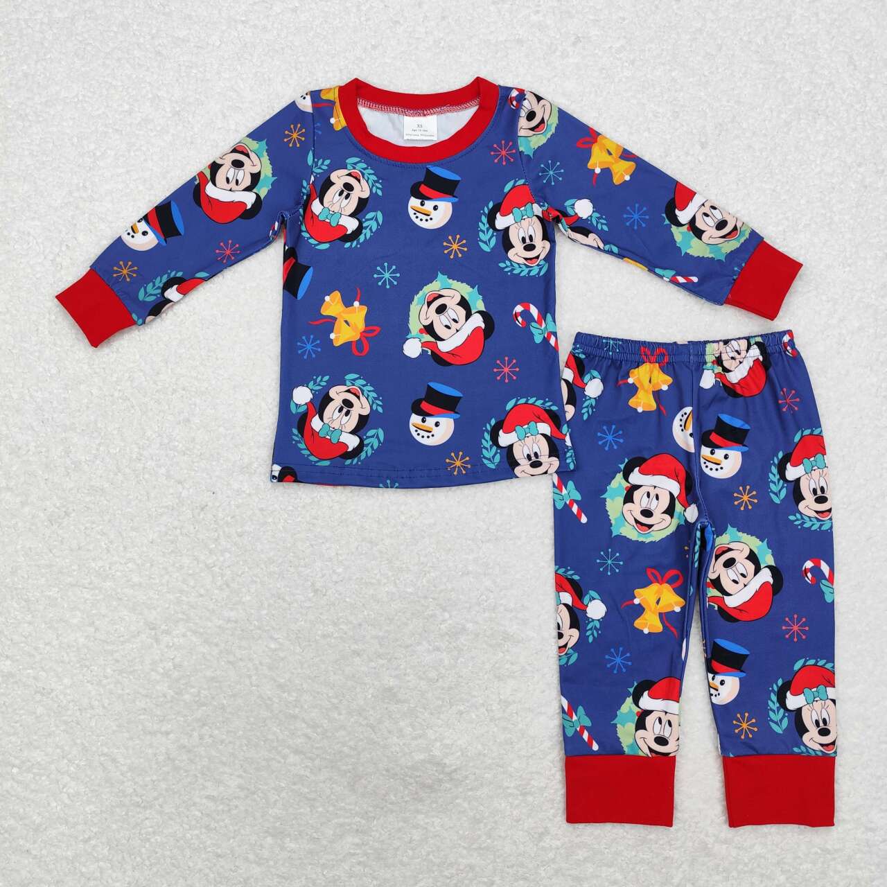 wholesale kids boy christmas cartoon sister brother matching pajama set