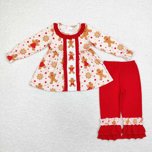 Christmas Santa Claus tunic top matching ruffle pants boutique fall winter clothes