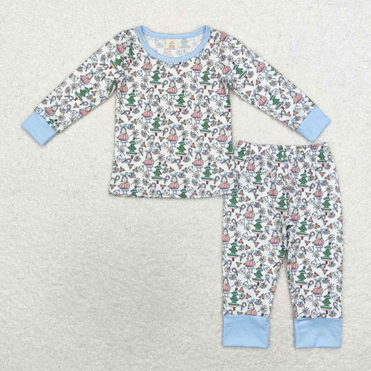 baby boy clothes christmas tree candy cane 2pcs bamboo pants outfit