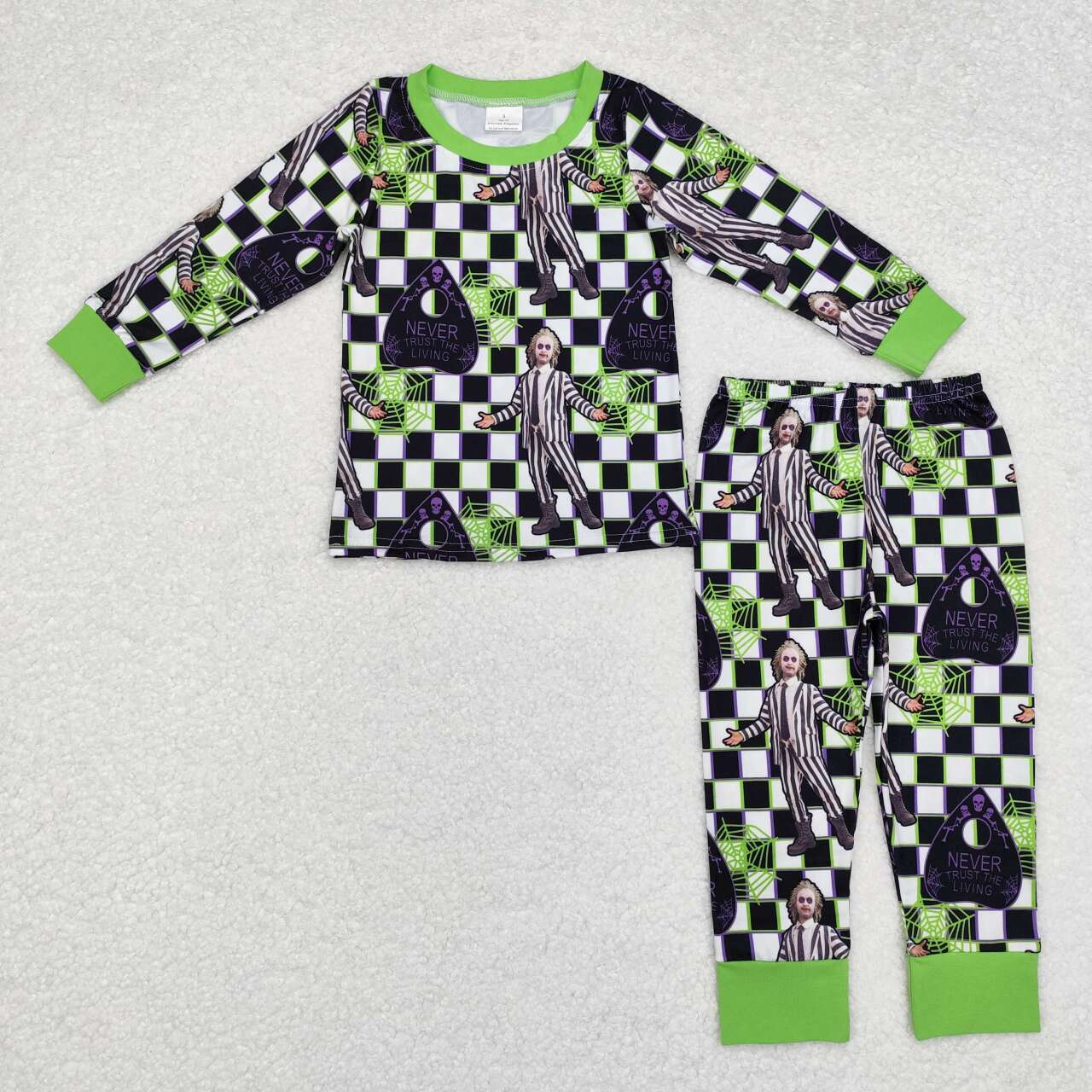 Halloween design wholesale long sleeve pajama set