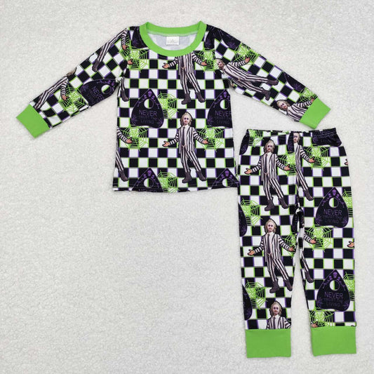 Halloween design wholesale long sleeve pajama set