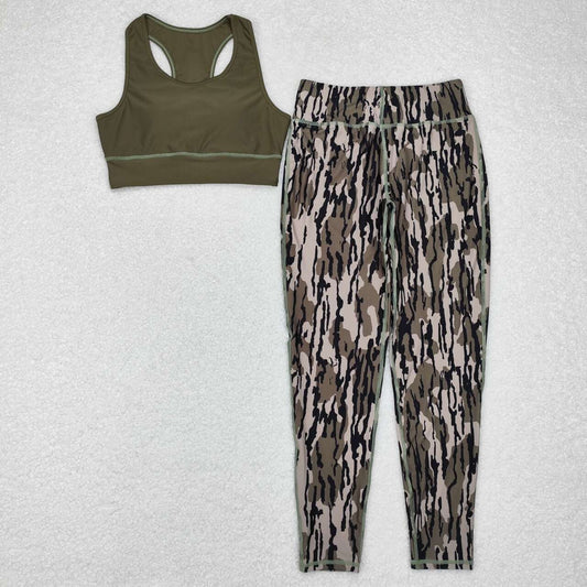 Adult women camo  yoga clothes