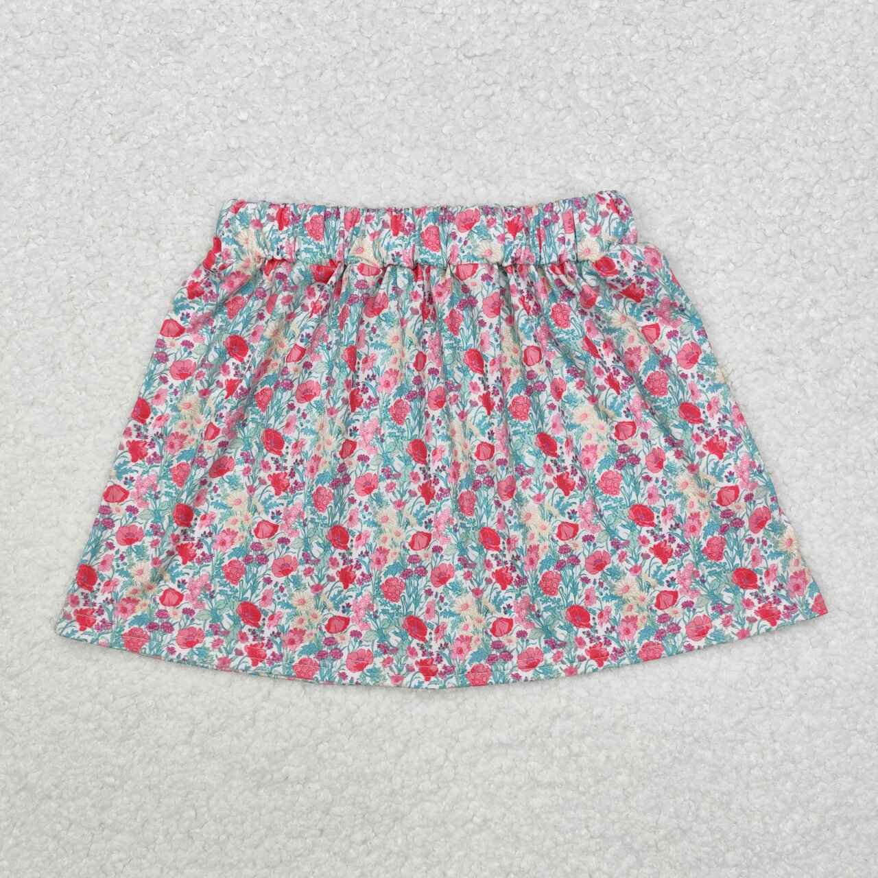 Baby girls pink floral summer skirt dress