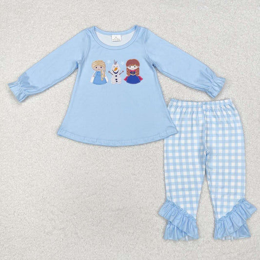 kids girls christmas princeess top matching pants clothes