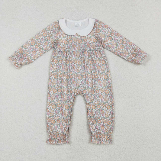 infant baby girls floral boutique long sleeve romper