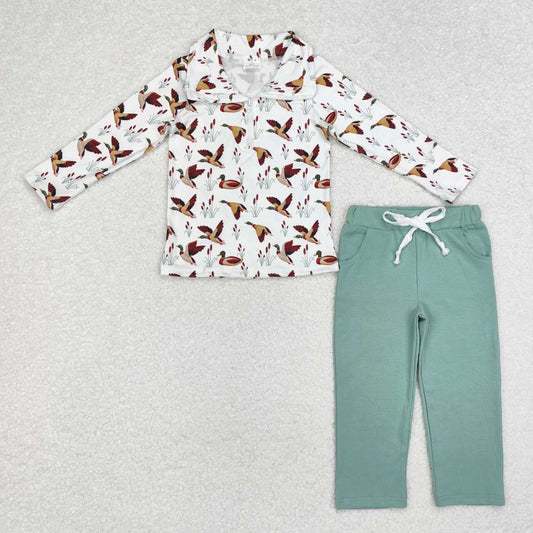 baby boy mallard duck top matching leggings fall winter clothes