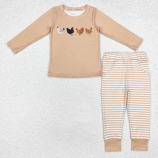 baby boy farm chicken fall winter clothes