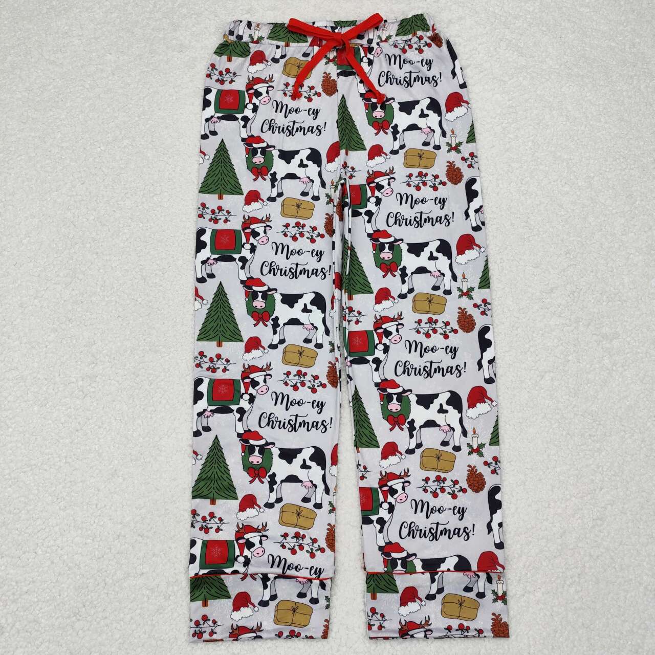 Adult christmas moody milk silk pants