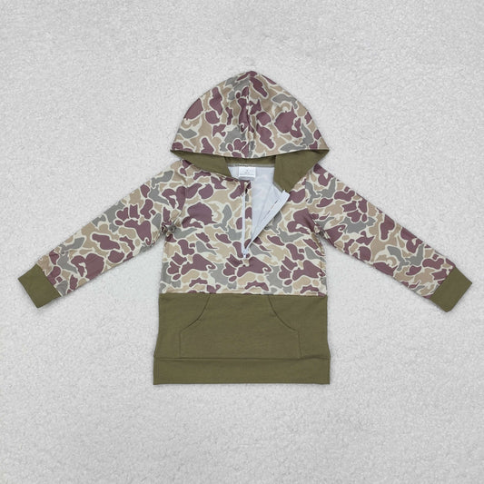 Country Boy Brown Camo Hoodie Top