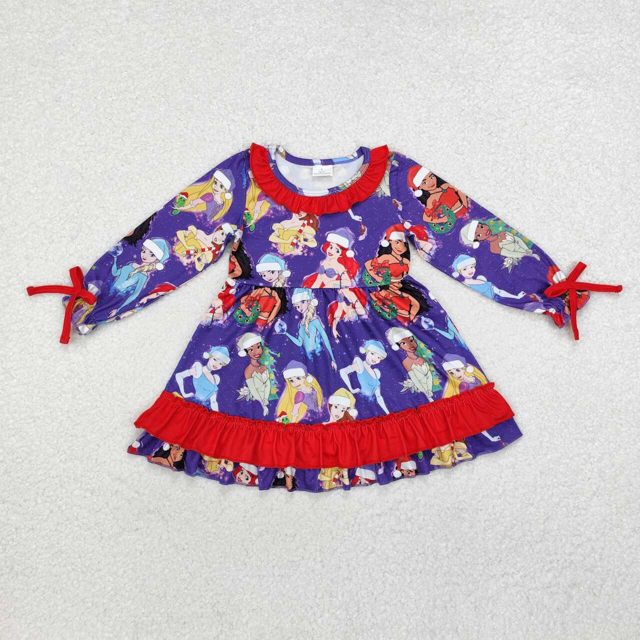 Christmas princess long sleeve dress