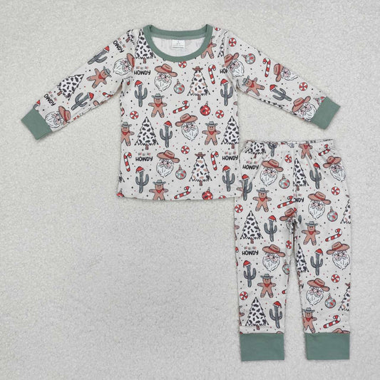 cowboy western howdy Christmas gingerbread cactus clothes