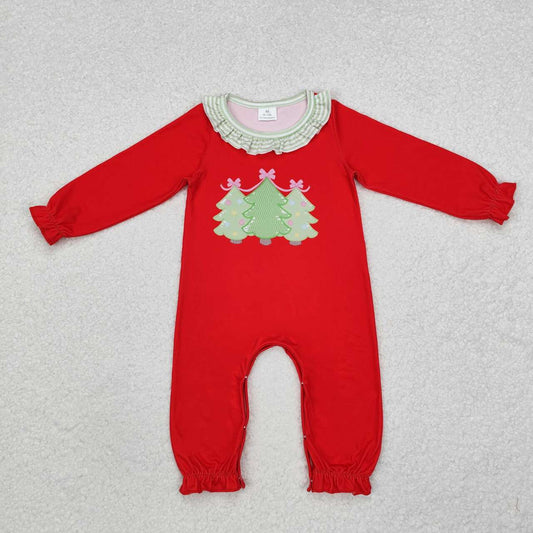 wholesale toddle girls christmas tree romper