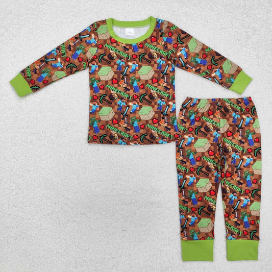 baby boy cartoon design long sleeve clothes