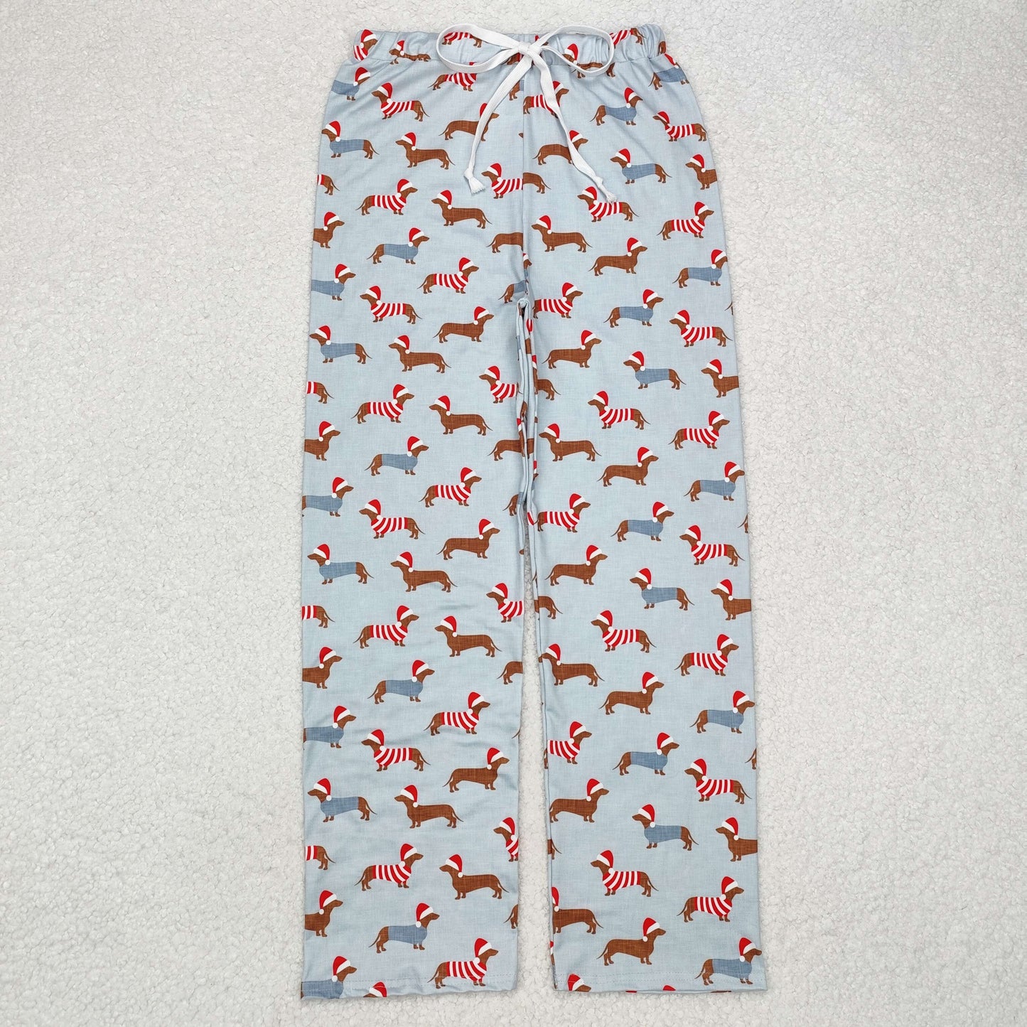 Adult Man christmas dog milk silk pants